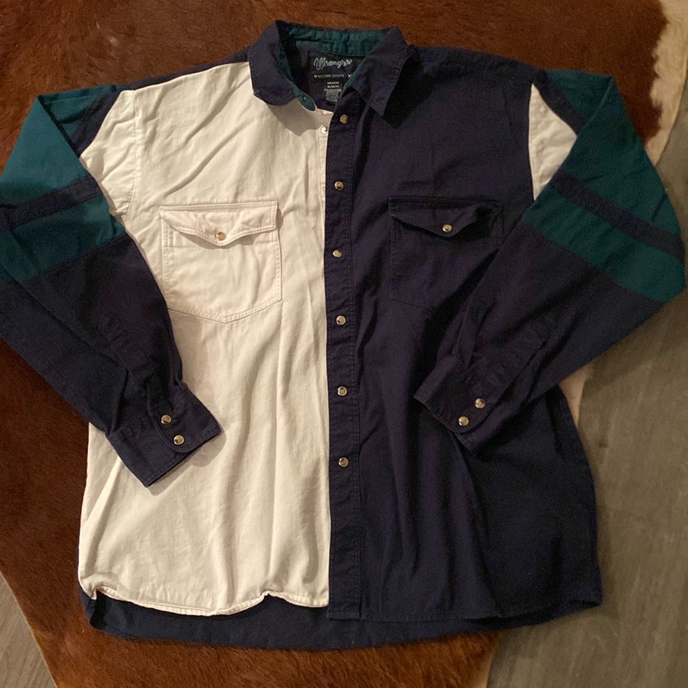 Vintage Wrangler Brushhopper Long Sleeve Pearl snap